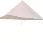 Waterproof 4 Season Rain Fly for Canvas Bell Tent 13.1FT Bell Tent Rain Cover Protector Lightweight Oxford Nylon Yurt Tarp Beige No Stove Jack (for 13.1ft Bell Tent (Base Diameter 4m))