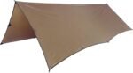 Camping Tarp, 100% Waterproof Bushcraft Shelter, Lightweight Hammock Rain Fly Portable Anti UV Large 12.8ft x 9.5ft