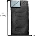 Envelope Sleeping Bags 4 Seasons Warm or Cold Lightweight Indoor Outdoor Sleeping Bags for Adults, Backpacking, Camping - Image 2