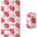 Kids Sleeping Bag for Boys Girls,Rocket Moon Print-Lightweight Warm Portable Outdoor Indoor-Waterproof Cold Weather Resistant Sleeping Bag for Camping Hiking