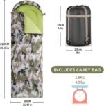 Sleeping Bags for Adults, Teens & Kids - Use for 3-4 Seasons, Warm & Cold Weather - Lightweight,Waterproof, Use for Backpacking, Hiking and Camping - Image 2