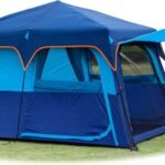 Extra Large Tent 6-10-12-14 Person(A),Family Cabin Tents,2 Rooms,3 Doors and 3 Windows with Mesh,Straight Wall,Waterproof,Double Layer,Big Tent for Outdoor,Picnic,Camping,Family Gathering