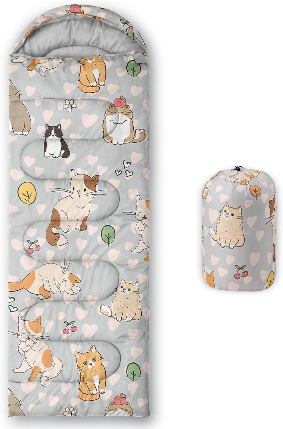 71lHWhD2AcL._AC_SL1500_.jpg Camping Sleeping Bags,3 Season Warm & Cool Weather,Lightweight,Waterproof Sleeping Bags for Adults & Kids,Traveling,and Outdoors,Camping Gear Equipment - Image 1