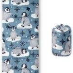 Kids Sleeping Bag for Boys and Girls,Monster Alien Print-Lightweight Warm Portable Outdoor Indoor-Waterproof Cold Weather Resistant Sleeping Bag for Camping Hiking