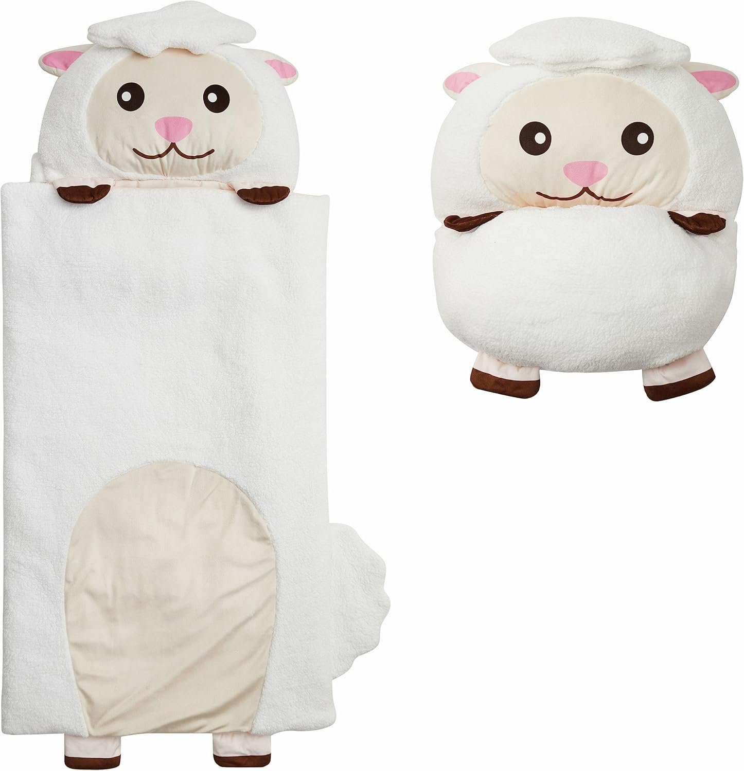 81yBvGv00NL._AC_SL1500_.jpg Character Preschool Nap Mat, Toddler Sleeping Bag with Pillow for Daycare, Ages 3+ - Image 1