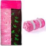 Kids Sleeping Bag Glow in The Dark Slumber Bag for Girls and Boys - Large, Soft, Durable, Warm, Plush Sleeping Bags - Dinosaur & Unicorn Gift for Sleep Overs